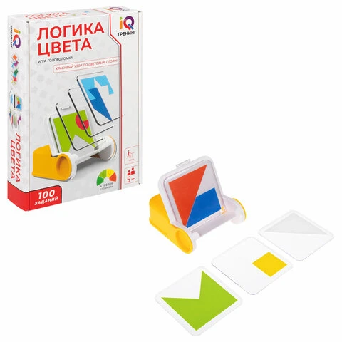 Настольная логическая игра IQ ТРЕНИНГ "Логика цвета", 1TOY, Т25560