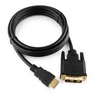 Кабель HDMI - DVI, 19М/19М, 1.8 м, поз.р, экр, Cablexpert, CC-HDMI-DVI-6