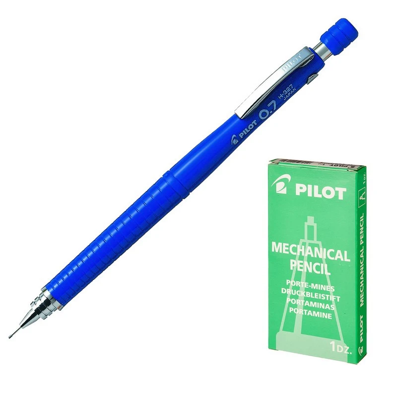 Карандаш механический PILOT H-327 0,7мм синий Япония штр.  4902505221521,