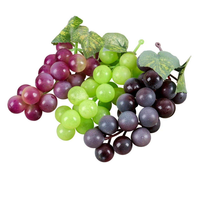 Муляж искусственный виноград, 22 ягоды, матовый, микс, 482173