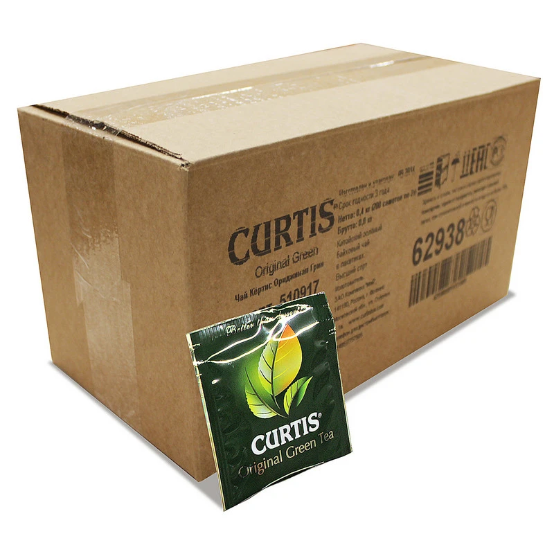Чай зеленый Curtis Original Green Tea сашет 2гx200пак 62938