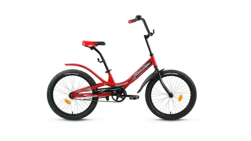 Велосипед 20" FORWARD SCORPIONS 1.0 (1-скорость) 2019-2020 красный/черный