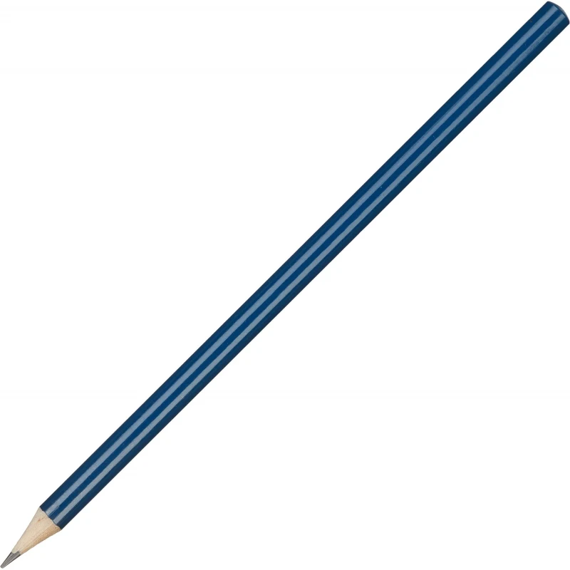 Карандаш чернографитный Attache, 177 мм круглый, HB, синий корп.под лого