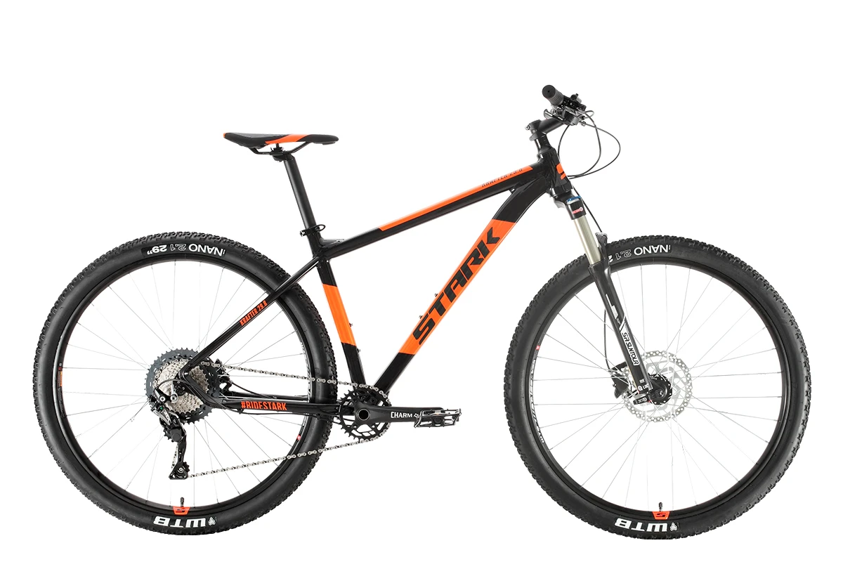 Велосипед Stark'20 Krafter 29.8 HD SLX черный/оранжевый 20"