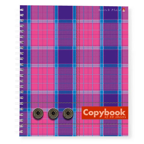 ТЕТРАДЬ 80Л. А5+ ГР. "ШОТЛАНДКА" 5 ВИДОВ
