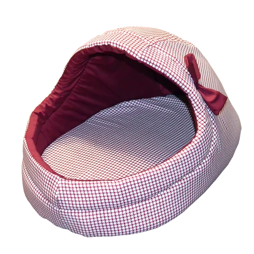 Тапок поролон/тиси принт(бордо) с бантиком (36х53х33)