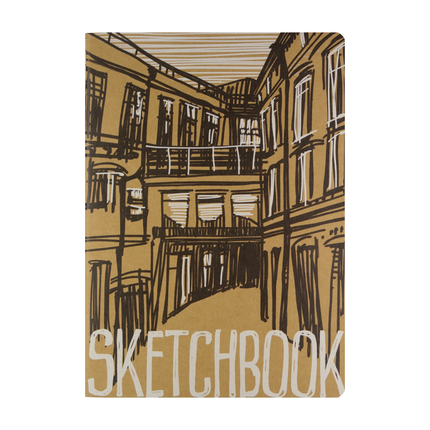 SKETCHBOOK BV, 179х250 мм, 60Л, ТЕТРАДЬ, КРАФТ 70 гр, ПРОШИТЫЙ БЛОК (4 ВИДА)