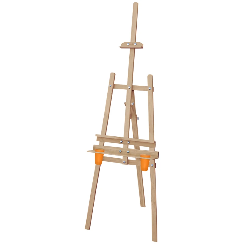 Мольберт напольный Лира с бегунком Гамма "Хобби" 54*58*170см, съемная