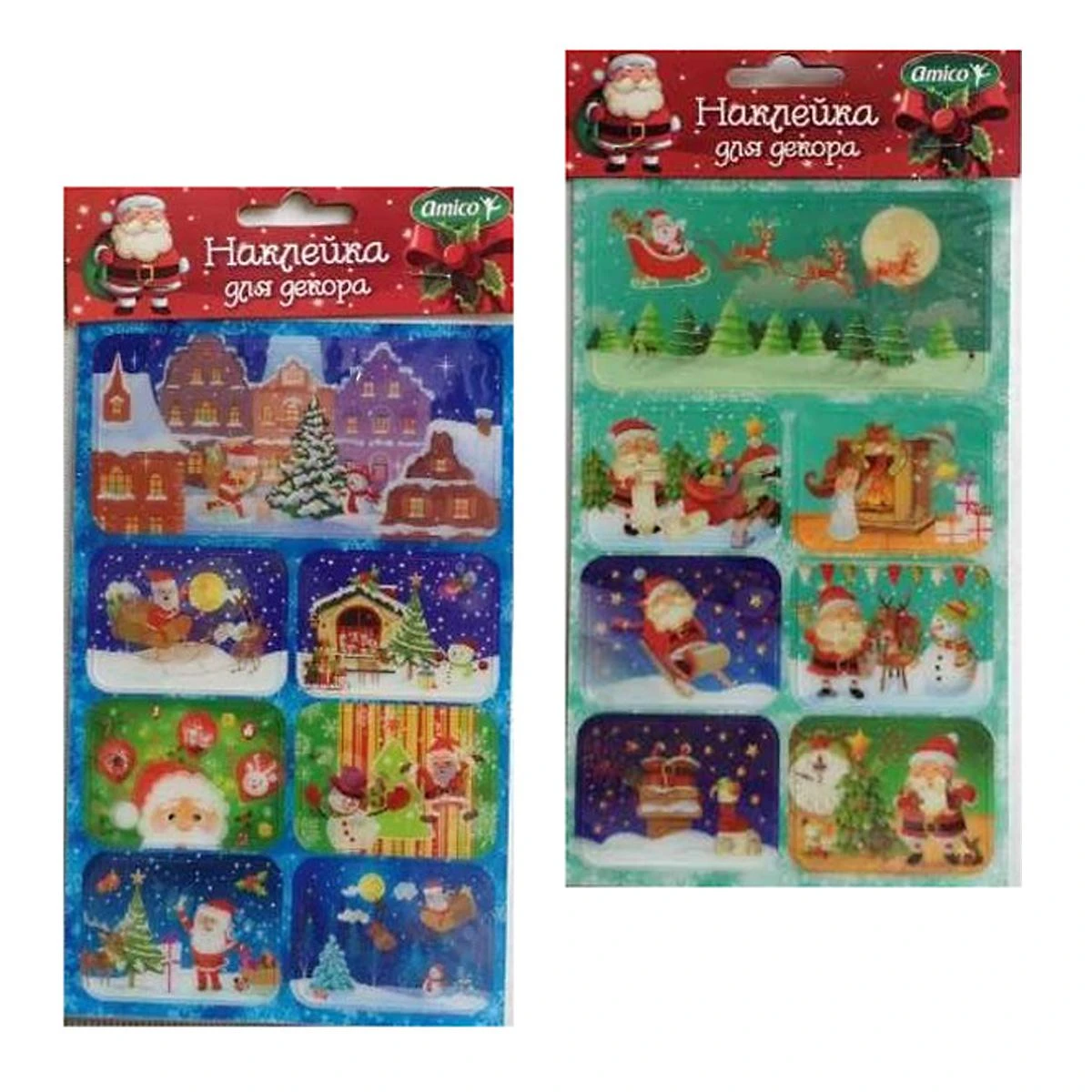 Наклейка 3D 7,5x12 см, 37641