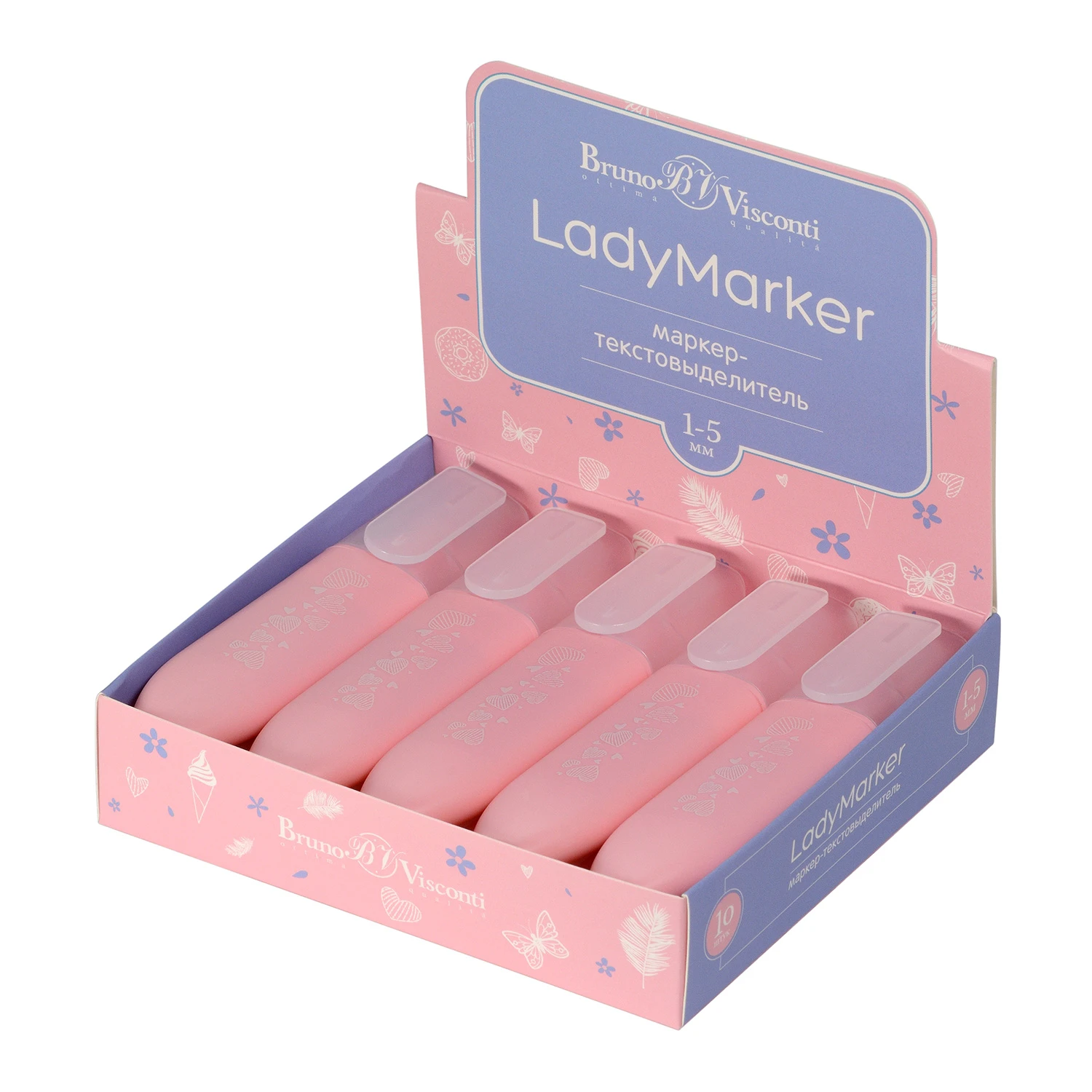 ТЕКСТОВЫДЕЛИТЕЛЬ "LadyMarker" НЕЖНО-РОЗОВЫЙ