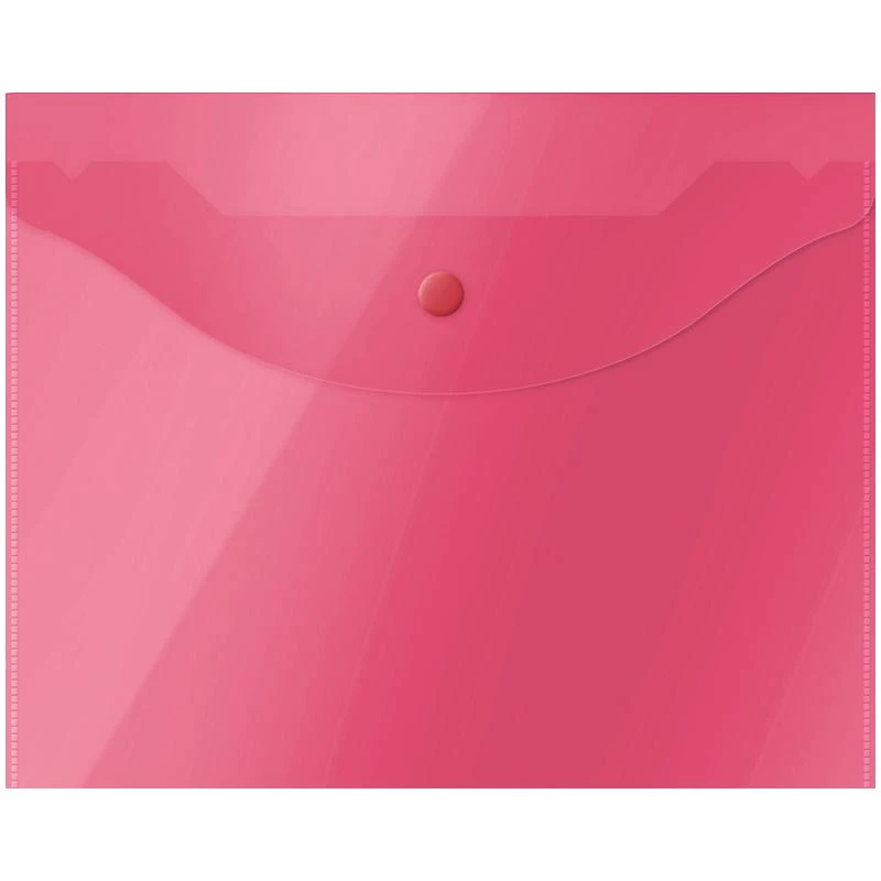 Папка-конверт на кнопке OfficeSpace, А5 (190*240мм), 150мкм, полупрозрачная,