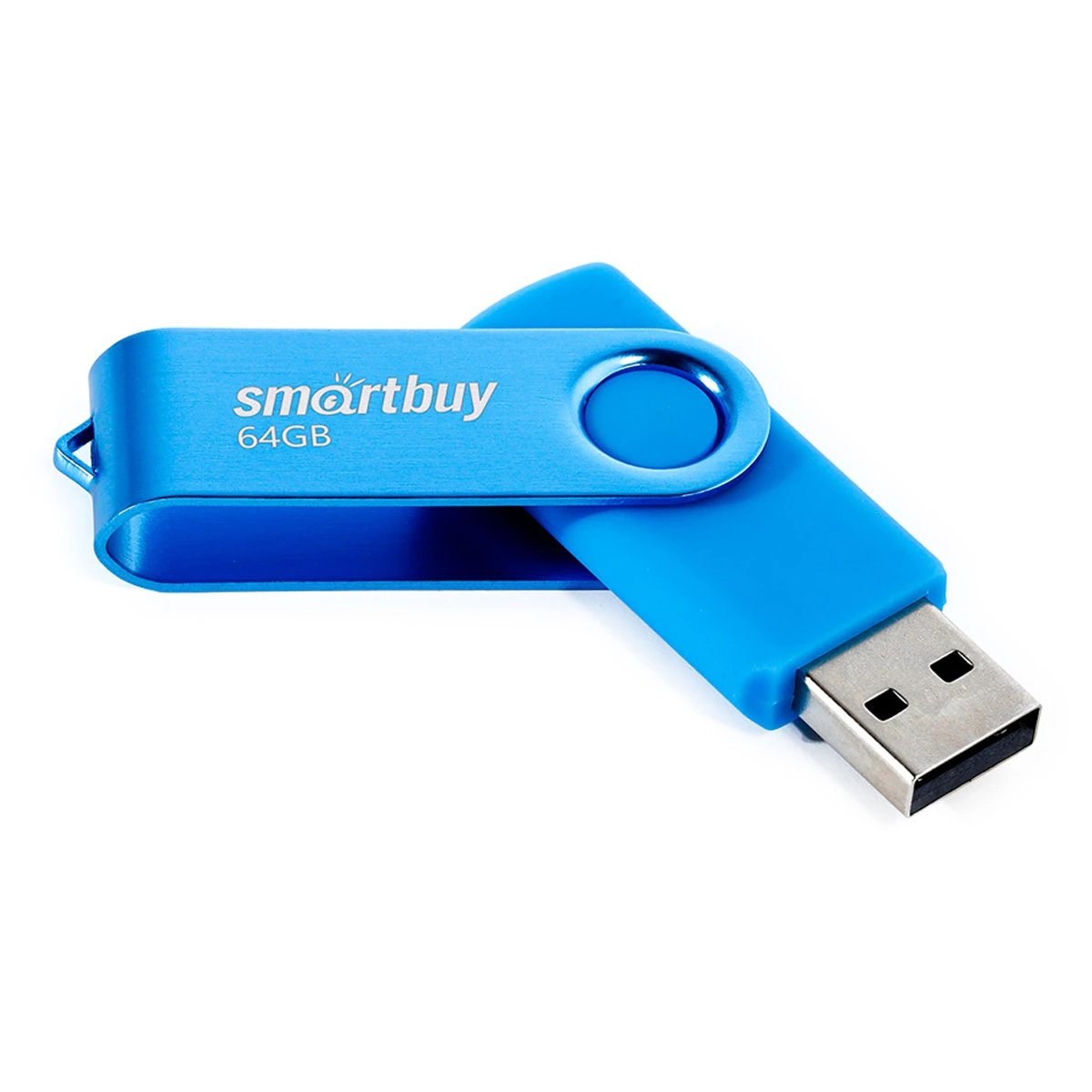 Память Smart Buy "Twist" 64GB, USB 2.0 Flash Drive, синий