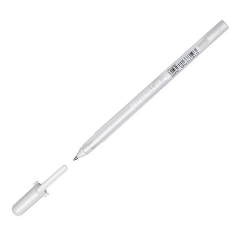 Ручка гелевая Sakura Gelly Roll Белый средний стержень 08, XPGB#50