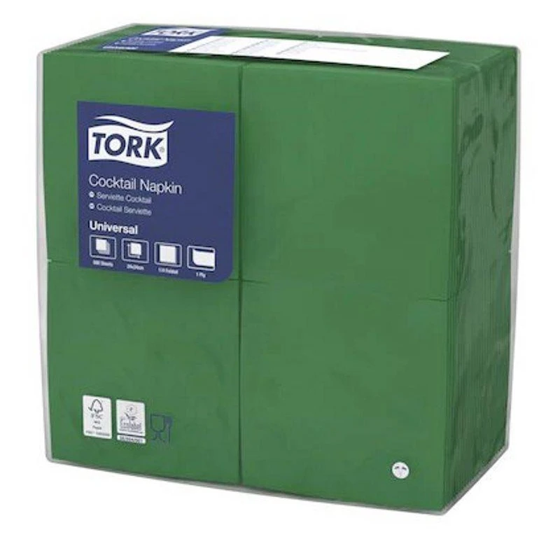 Салфетки BIG PACK Tork 509521 (24х24см зеленые), 1cл 500шт/уп