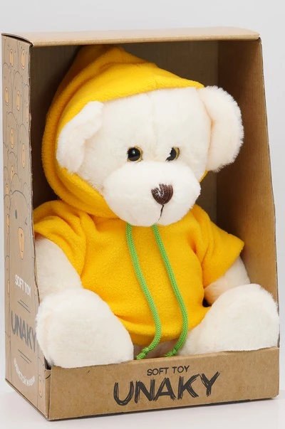 Мягкая игрушка в средней подарочной коробке Мишка Аха Великолепный малый в