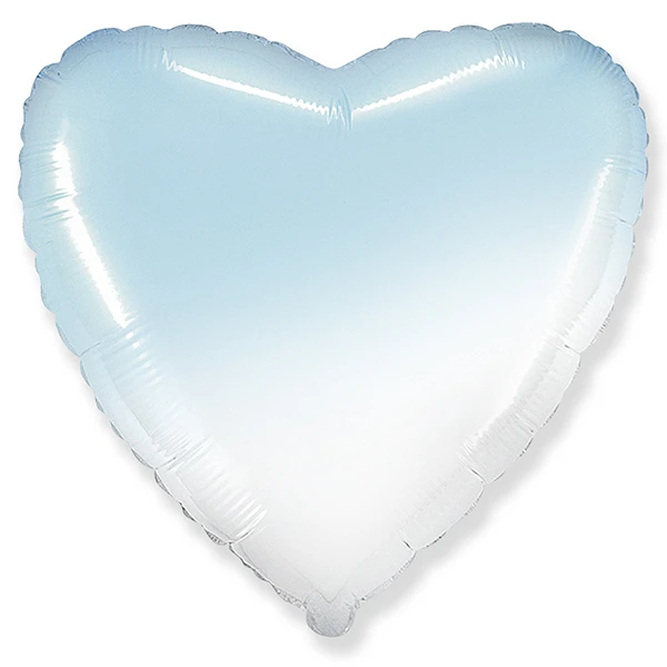 Сердце градиент BLUE 18"/45см.