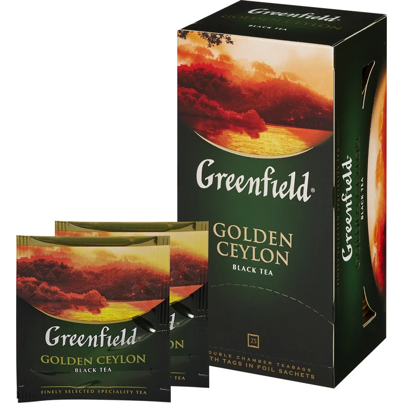 Чай Greenfield Golden Ceylon черный фольгир.25пак/уп 3520-15