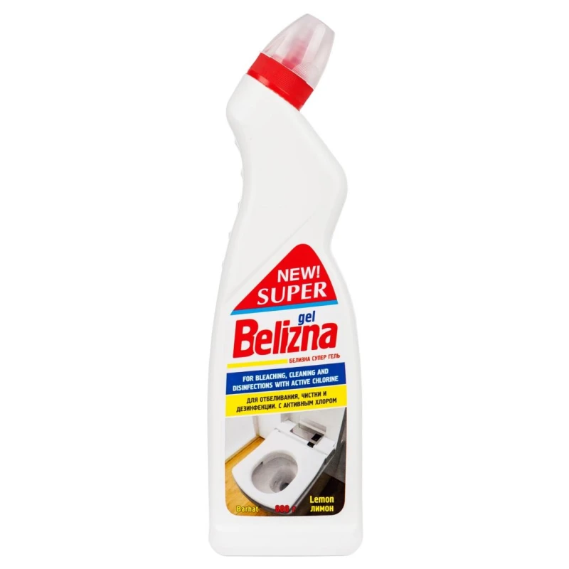 Средство для сантехники SUPER BELIZNA gel лимон универсальный 800гр.