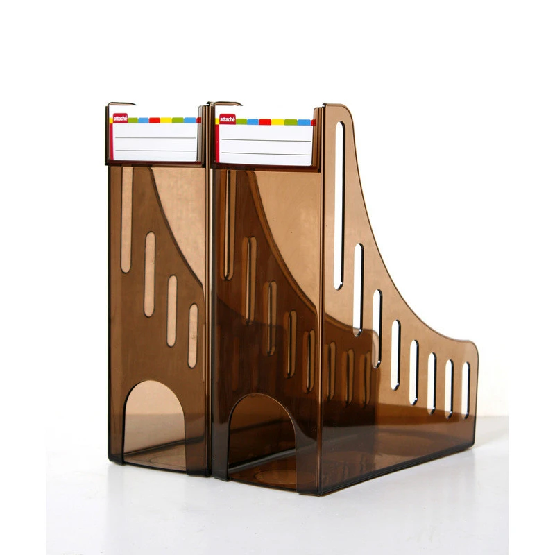 Вертикальный накопитель Attache 100мм тонировано-коричневый 2 шт/упк