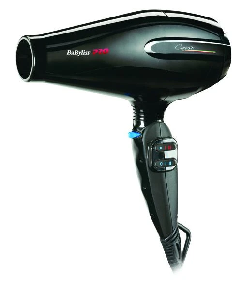 Фен BaByliss Pro Caruso, 2400 Вт, ионизация, 2 насадки, черный