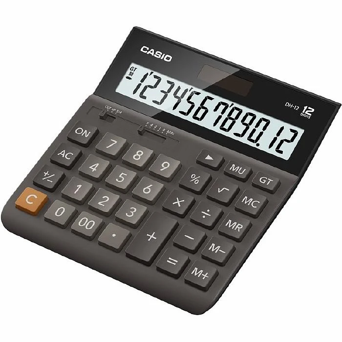 Калькулятор Casio DH-12-BK-S-EH штр.  4971850091325