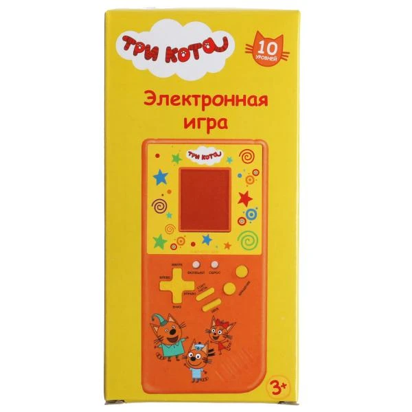 Электронная логическая игра Три Кота коробка.7*14*2см. ИГРАЕМ ВМЕСТЕ