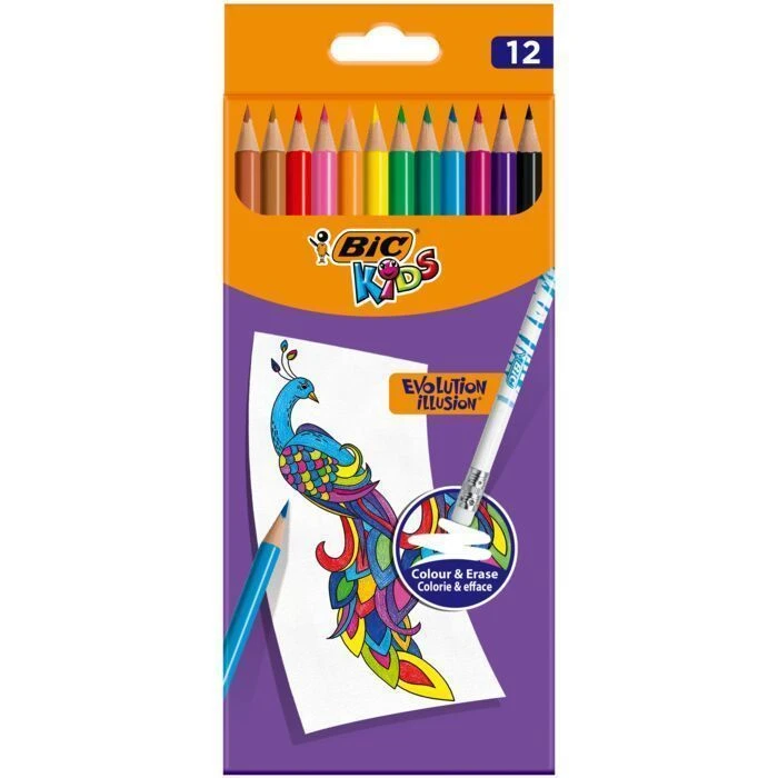 Набор цветных карандашей BIC ИЛЛЮЖН 12 цветов