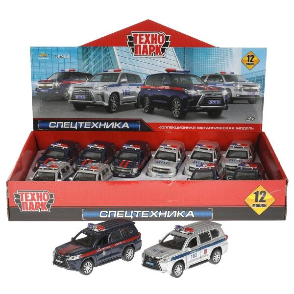 Машина металлическая CHEVROLET TAHOE/LEXUS LX570 12 см,двери,багаж,инер,ассорт.