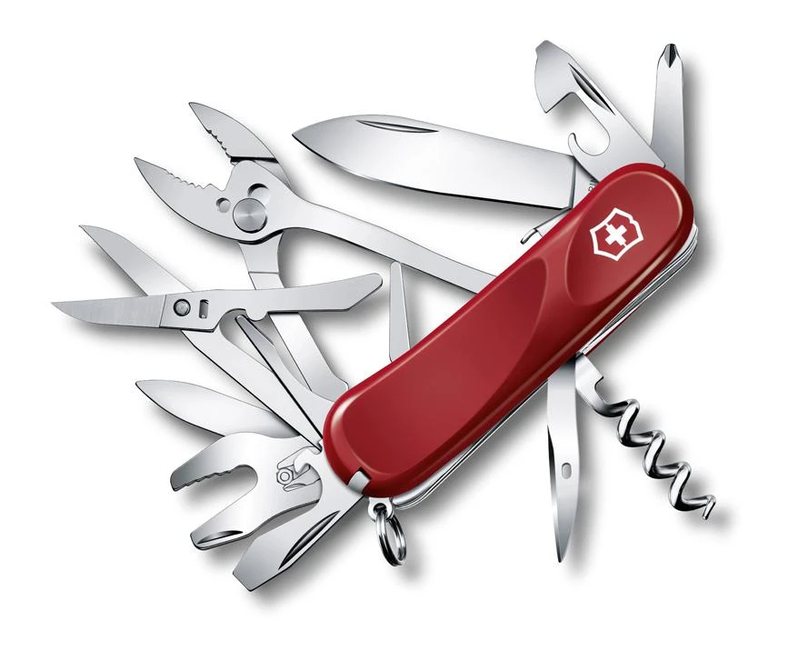 Нож Victorinox Evolution S557, 85 мм, 21 функ, красный