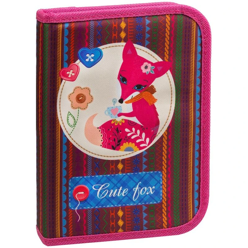 Пенал 1 отделение, 200*140*40 Berlingo "Foxy", полиэстер. PK05820