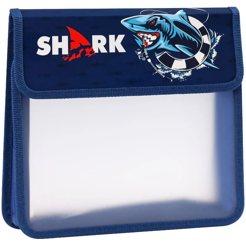 Папка для тетрадей 2 отделения А5 ArtSpace "Shark", пластик, на