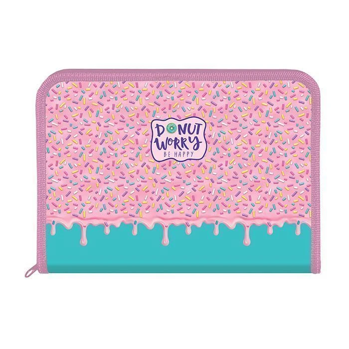 Папка для труда А4 Schoolformat ПОНЧИК 325х230х25 молния вокруг пластик с