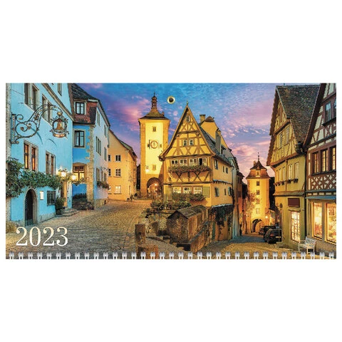 Календарь квартальный с бегунком 2023 г., 3 блока, 3 гребня, ЭКСТРА,