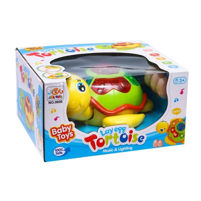Игрушка музыкальная «Черепашка», световые и звуковые эффекты, цвет жёлтый