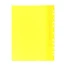 Папка-скоросшиватель Calligrata, А4, 180 мкм, жёлтая, прозрачный верх, с