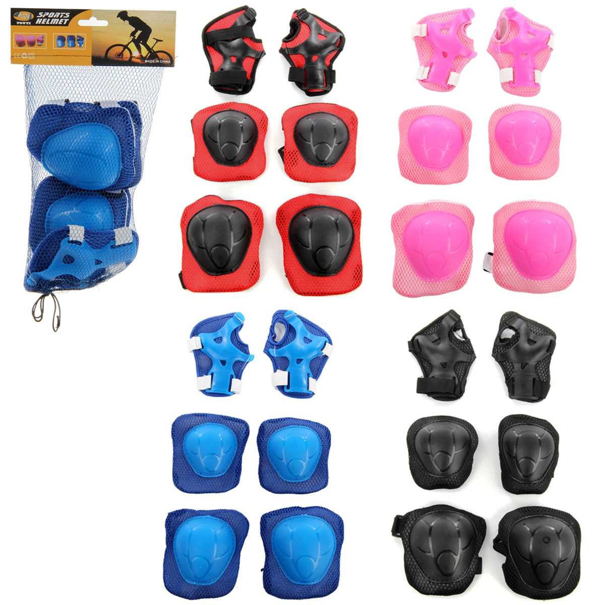 Набор защиты - налокотники, наколенники, в ассортименте