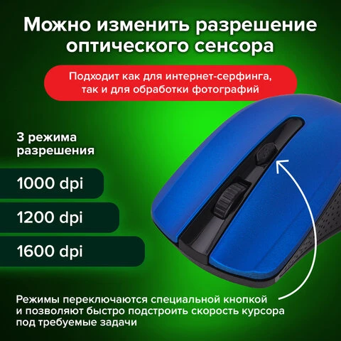 Мышь беспроводная SONNEN V99, USB, 800/1200/1600 dpi, 4 кнопки, оптическая,