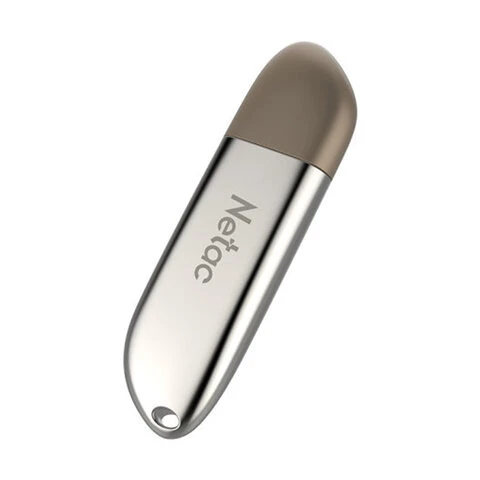 Флеш-диск 16 GB NETAC U352, USB 2.0, металлический корпус, серебристый,