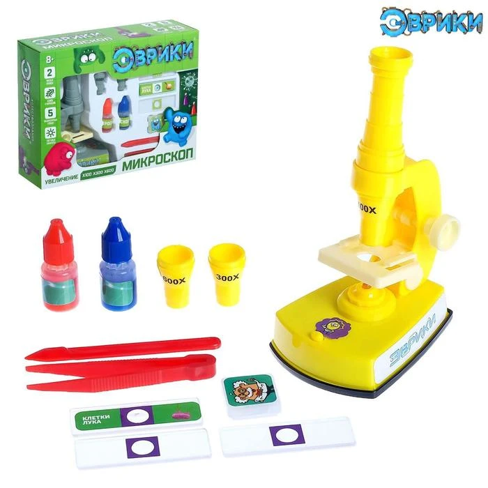 Микроскоп «Эврики» со световыми эффектами и сменными линзами Микроскоп «Эврики» со световыми эффектами и сменными линзами