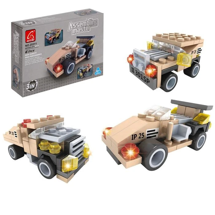 Конструктор «Гонка», 3 варианта сборки, 61 деталь Конструктор «Гонка», 3 варианта сборки, 61 деталь