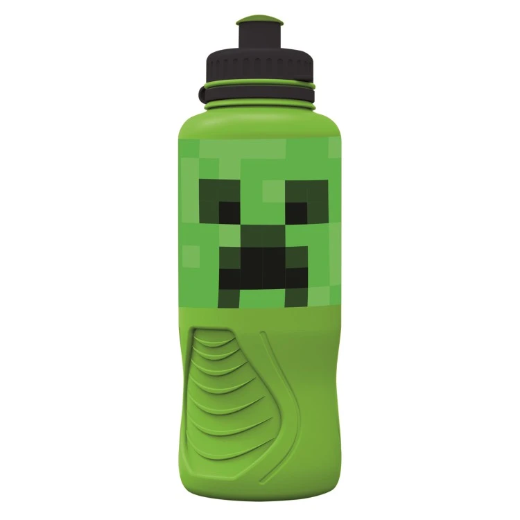 Бутылка пластиковая (спортивная, эргономичная, 400 мл) Майнкрафт
