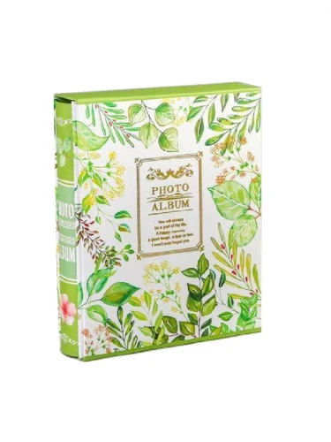 Фотоальбом на 100 фото 10х15 Цветочные фантазии, зеленые АФ-8857