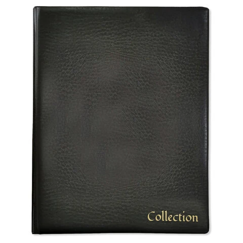 Альбом нумизмата без листов OPTIMA 230*270 мм, на кольцах, ПВХ, черный, STAFF,