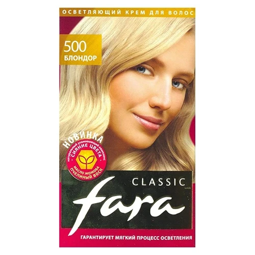 Краска для волос Fara Classic Тон 500, блондор, 135 мл