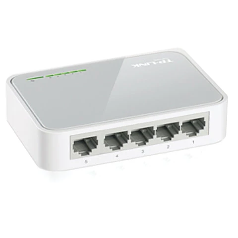 Коммутатор TP-LINK TL-SF1005D, 5RJ45, LAN 10/100 Мбит/с, проводной