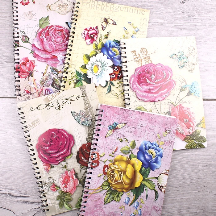 Блокнот 13,5*23см 40л "Darvish" на спирали с рисунком 3D