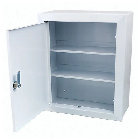 Шкафчик-аптечка металлический "Призма", навесной, 2 полки, ключевой