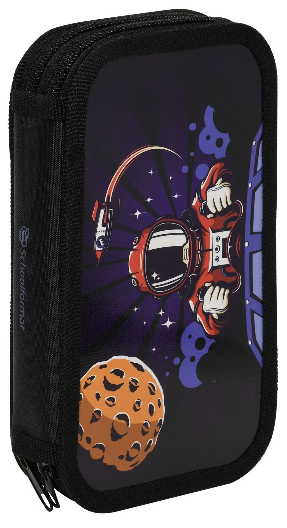 Пенал 2 секц. Schoolformat COSMO RIDER 190х105 молния Пенал 2 секц. Schoolformat COSMO RIDER 190х105 молния