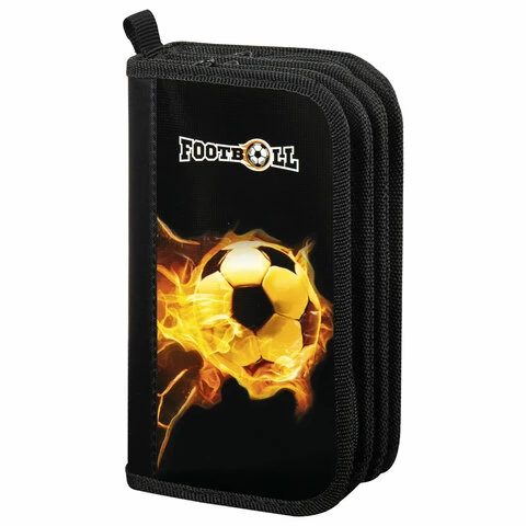 Пенал ПИФАГОР, 3 отделения, ламинированный картон, 19х11 см, "Fire Пенал ПИФАГОР, 3 отделения, ламинированный картон, 19х11 см, "Fire