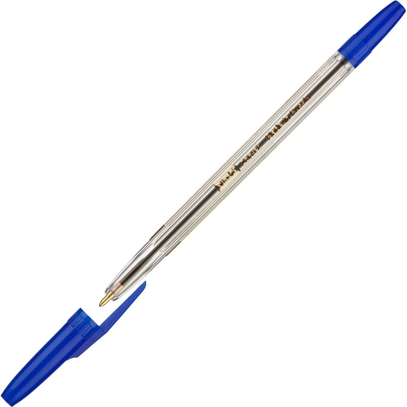 Ручка шариковая Attache Corvet синяя, 0,7мм штр.  4680237026514